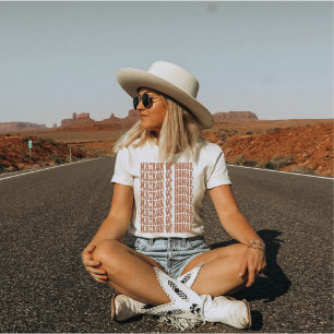 Matron of Honor Terracotta Matching Brautparty T-Shirt