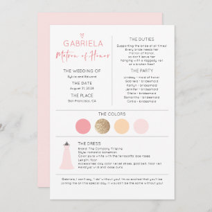 Matron of Honor Vorschlag & Information