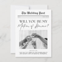 Matron of Honor Vorschlag, UK Custom Newspaper