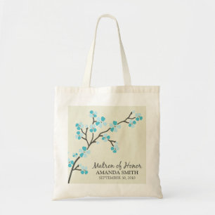 Matron of Honor Wedding Party Gift Bag (aqua) Tragetasche
