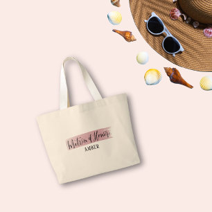 Matron of Honour Elegant Script Tote Bag Jumbo Stoffbeutel