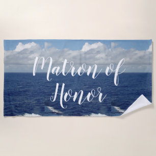 Matron von Honor Ocean Waves Beach Handtuch