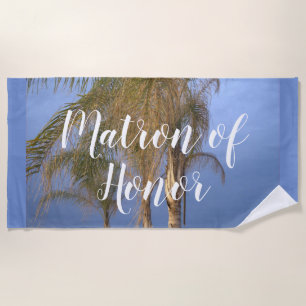 Matron von Honor Palm Trees Beach Handtuch