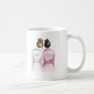 Matrone der Ehre? Tassen-brünette Braut-dunkles Tasse