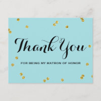 Matronen-Ehre des GoldGlitzer-Blau-| danken Ihnen