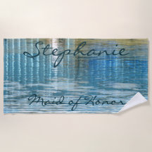 Matronen-oder Trauzeugin-abstraktes Badetuch