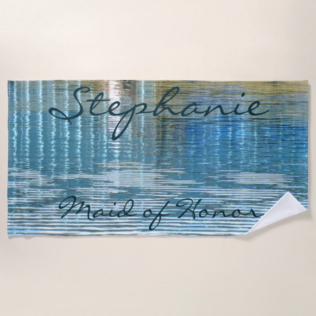 Matronen-oder Trauzeugin-abstraktes Badetuch (Vorderseite)