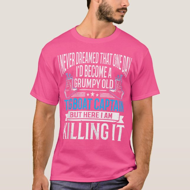 Matrose Seemann Marineschlepper Kapitän T-Shirt (Vorderseite)