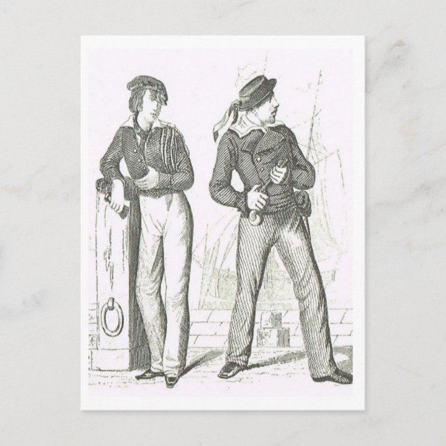 Matrosen 1800s postkarte (Vorderseite)