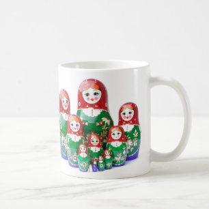 Matryoshka - матрёшка (russische Puppen) Tasse