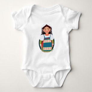 Matryoshka Baby Bodysuit Baby Strampler