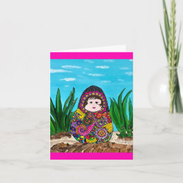 Matryoshka Doll Grußkarte Karte