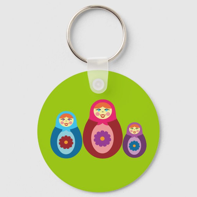Matryoshka Dolls Schlüsselanhänger (Vorderseite)