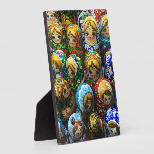 Matryoshka Dolls Souvenir Kiosk Travel Foto Fotoplatte