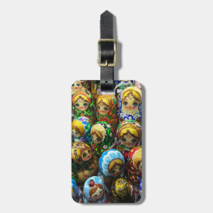 Matryoshka Dolls Souvenir Kiosk Travel Foto Gepäckanhänger