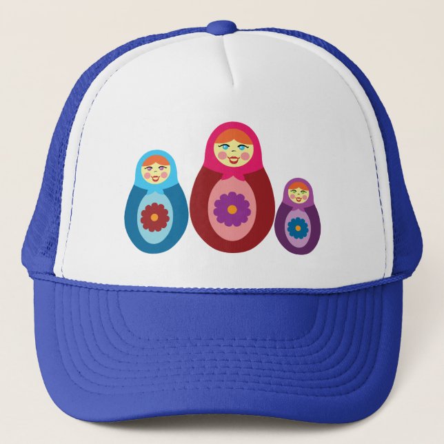 Matryoshka Dolls Truckerkappe (Vorderseite)