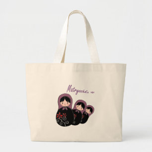 Matryoshka Klassiker-Tasche Jumbo Stoffbeutel