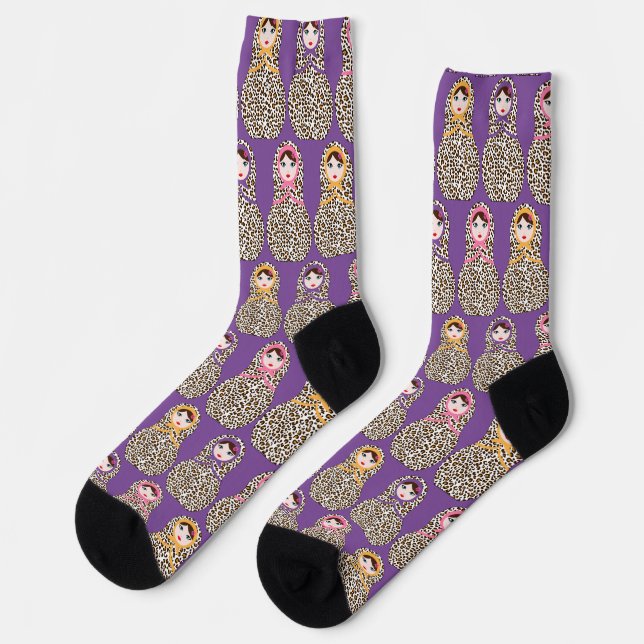 Matryoshka Missydoll Socken (Linkes Detail)