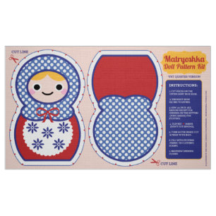 Matryoshka Puppen-Muster-Ausrüstung Stoff