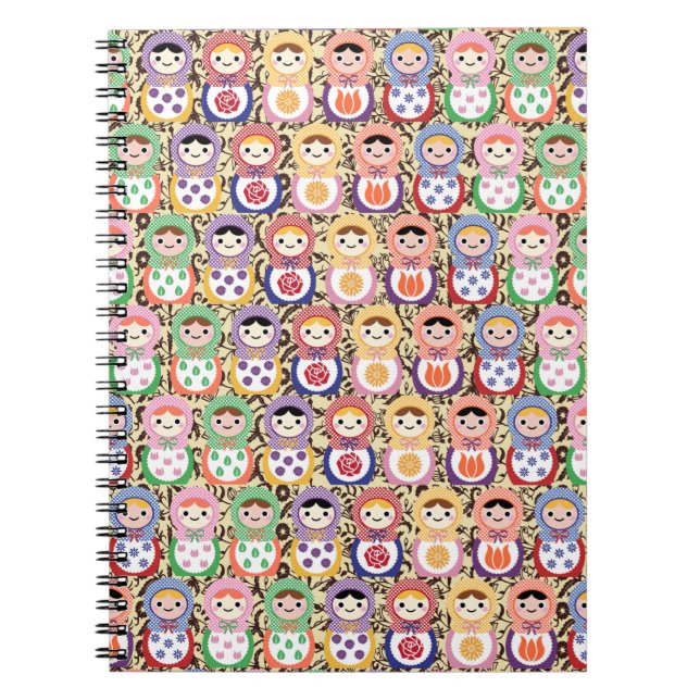 Matryoshka Puppen Notizblock (Vorderseite)