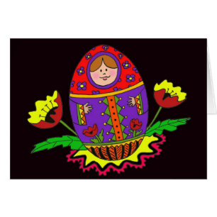 Matryoshka Pysanka Ukrainer-Volkskunst
