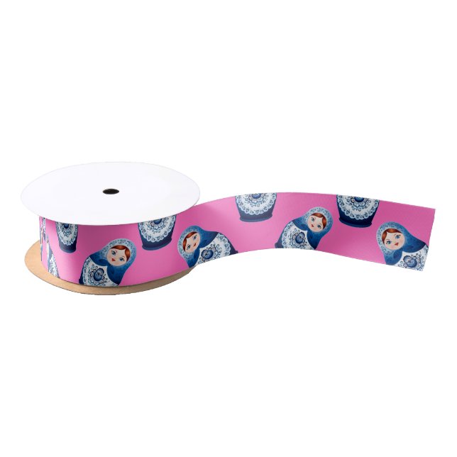 Matryoshka Ribbon Satinband (Spule)