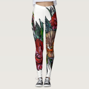 MATRYOSHKA SAMMLUNG, tragbare KUNST Leggings