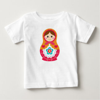 Matryoshka T-Shirt - Rot und Orange