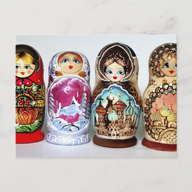 Matryoshkas Postkarte (Vorderseite)