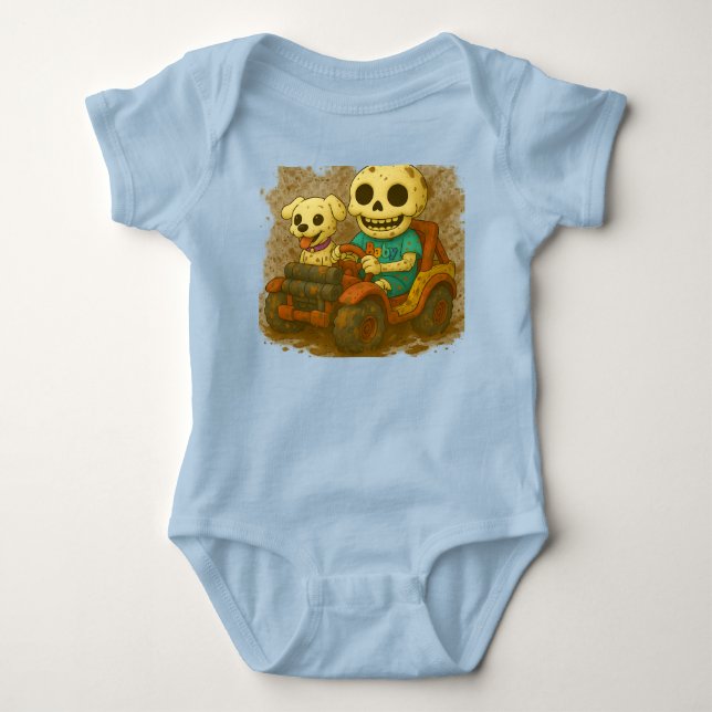 Matsch-Mischmasch mit Baby und Waggles Strampler (Vorderseite)