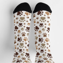Matschige Pfotenabdruck-Socken Socken