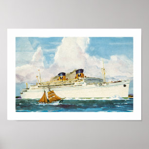 Matson Liner bis Hawaii Poster