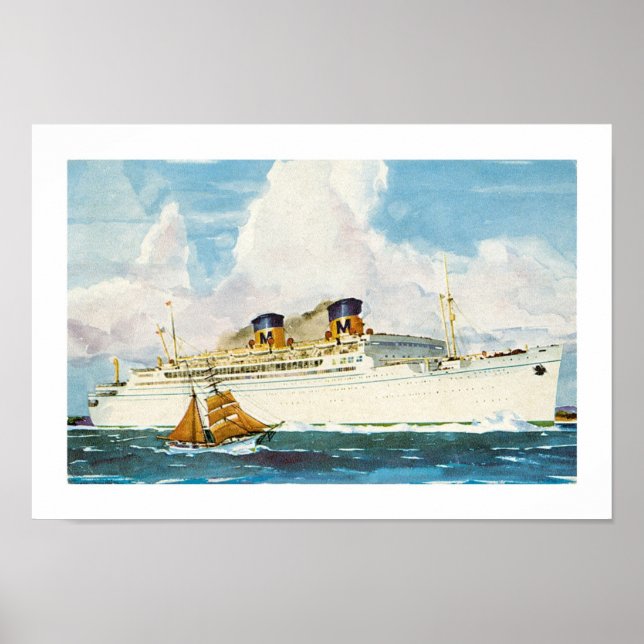 Matson Liner bis Hawaii Poster (Vorne)