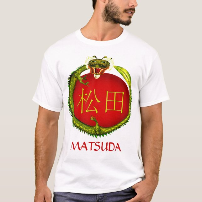 Matsuda Monogramm-Drache T-Shirt (Vorderseite)