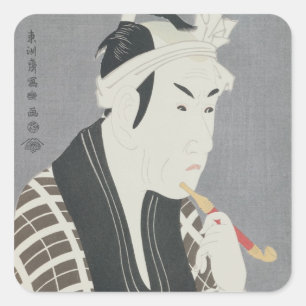 Matsumo Koshiro IV - Rolle Gorebei Quadratischer Aufkleber