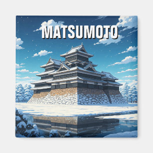 Matsumoto Castle Japan Winter Magnet