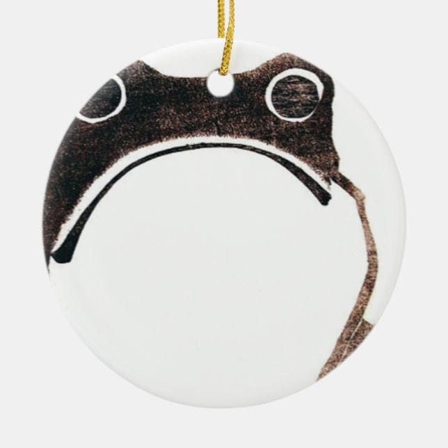 Matsumoto Hoji Frog Keramik Ornament (Vorne)