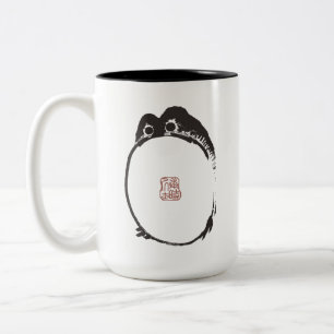 Matsumoto Hoji Frog Sad Melancholy Japanischer Kün Zweifarbige Tasse