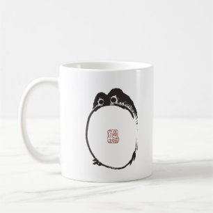 Matsumoto Hoji Trauriger Frosch Druck Vintage Kaffeetasse