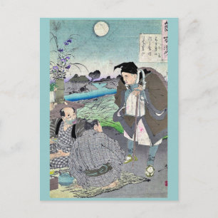 Matsuo Basho von Taiso, Yoshitoshi Ukiyoe Postkarte