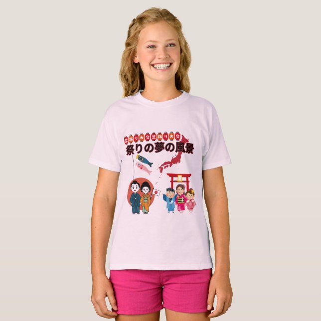 Matsuri Dreamscape hellrosa T-Shirt (Vorne ganz)