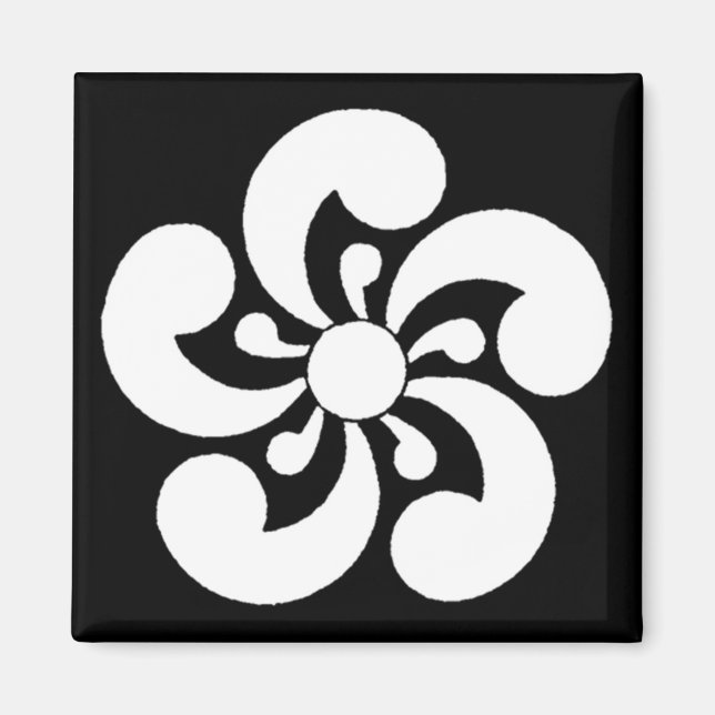 Matsuya Japanese Heraldic Wappen Magnet (Vorne)