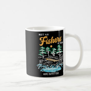 Matt 419 Fischer der Menschen Christliches Angeln Kaffeetasse