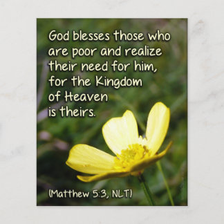 Matt 5v3 - Gott segnet die Armen Flyer