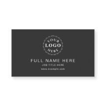 Matt Black Clean Design Magnetic Business Card