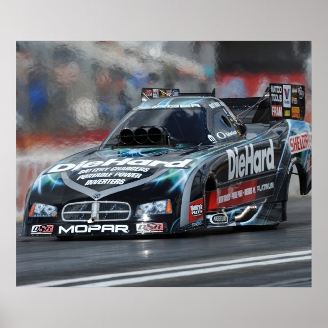 Matt Hagan Die Hard Funny Car Print Poster (Vorne)