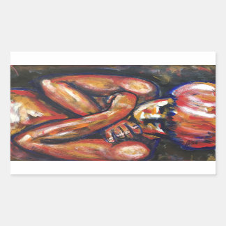 Matt Rechteckiger Aufkleber