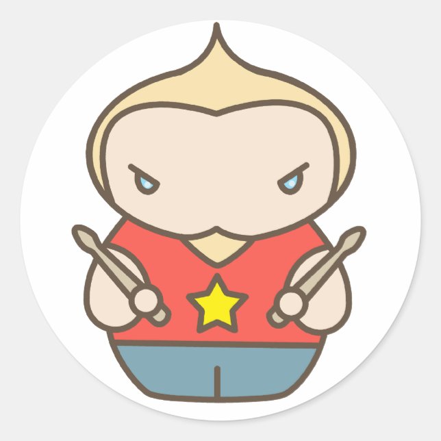 matt runder aufkleber (Vorderseite)