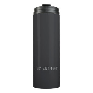 Matt Schwarz Professionell Schlicht Modern Elegant Thermosbecher