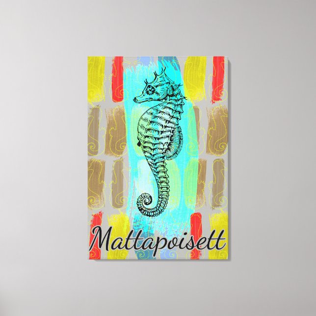 Mattapoisett Seepferd Leinwand (Vorderseite)